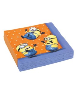 SERVILLETAS MINIONS 20 UNIDADES