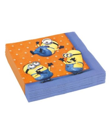 SERVILLETAS MINIONS 20 UNIDADES