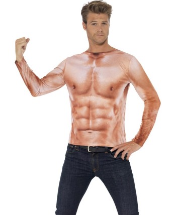 CAMISETA EFECTO MUSCULOS PARA HOMBRE