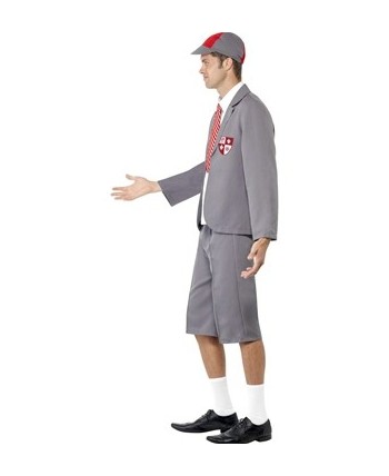 DISFRAZ DE COLEGIAL TRAVIESO GRIS PARA HOMBRE
