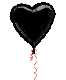 GLOBON DE HELIO CORAZON NEGRO