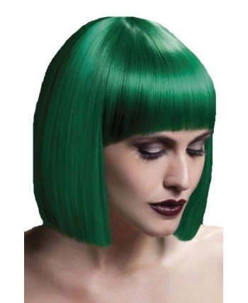 PELUCA LOLA VERDE CALIDAD DE LUJO
