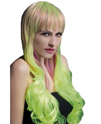 PELUCA EMILLY VERDE 2 TONOS CALIDAD DE LUJO