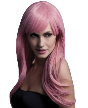 PELUCA SIENNA ROSA CLARO CALIDAD DE LUJO