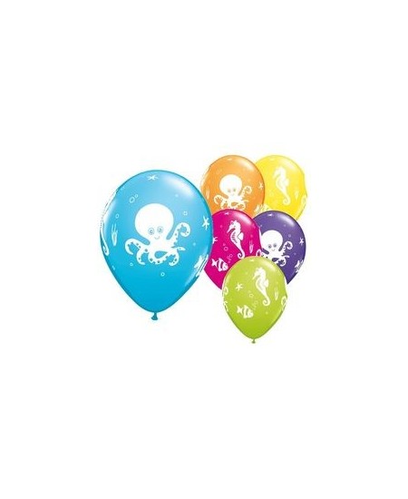 Bolsa 6 Globos Criaturas del Mar para Fiestas