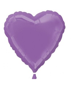 GLOBO DE HELIO CORAZON LILA PRIMAVERA