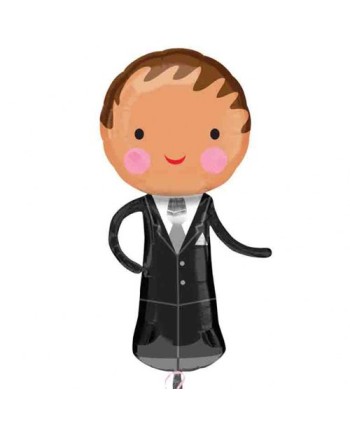 GLOBO DE HELIO NOVIO COLORETES