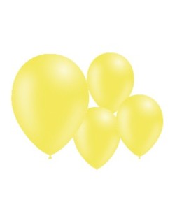 GLOBO AMARILLO LIMON 50 UNIDADES 95CM PERIMETRO