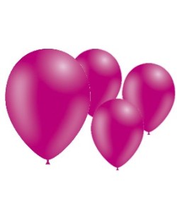 GLOBO FUCSIA 50 UNIDADES