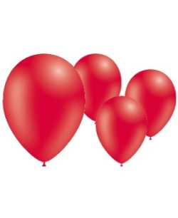 GLOBO ROJO 50 UNIDADES 95CM PERIMETRO