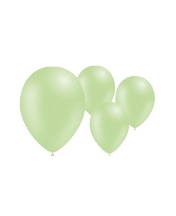 GLOBO VERDE MENTA 50 UNIDADES 95CMPERIMETRO