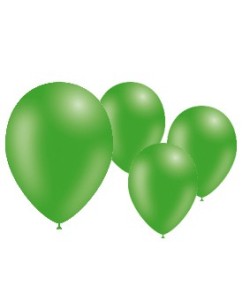 GLOBO VERDE 50 UNIDADES 95CM PERIMETRO