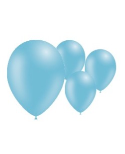 GLOBO AZUL CIELO 50 UNIDADES 95CM PERIMETRO