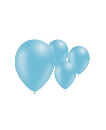 GLOBO AZUL CIELO 50 UNIDADES 95CM PERIMETRO