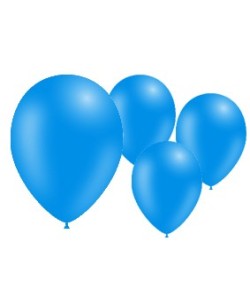 GLOBO AZUL 50 UNIDADES 95CM PERIMETRO