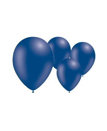 GLOBO AZUL MARINO 50 UNIDADES 95 CM PERIMETRO