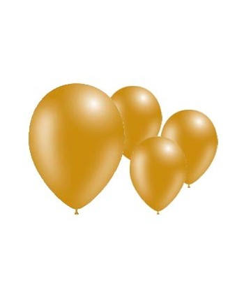 BOLSA 50 GLOBOS ORO PERLADO