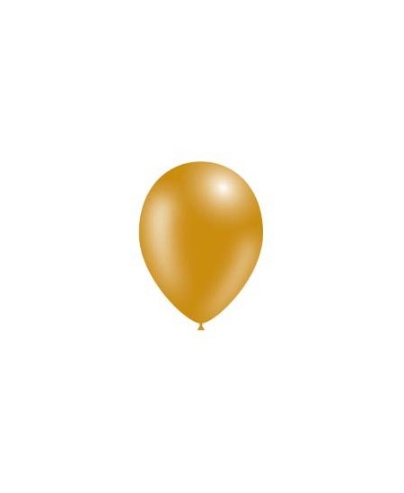 Bolsa 10 Globos Dorados Perlados para Fiestas