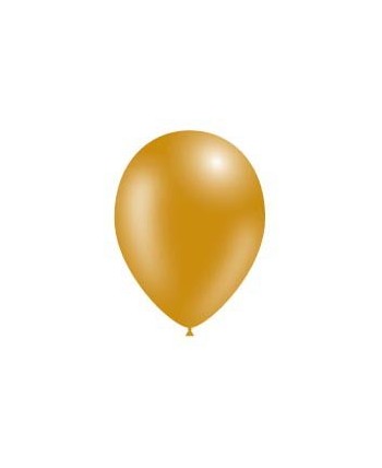 Bolsa 10 Globos Dorados Perlados para Fiestas