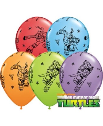 BOLSA 5 GLOBOS TORTUGAS NINJAS