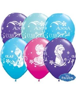 5 Globos Frozen Elsa Anna Fiesta Cumpleaños Infantil Disney