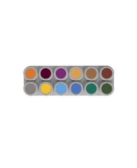 PALETA MAQUILLAJE AL AGUA 12 COLORES EXTRA 5MM 