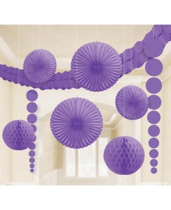 KIT DECORACION DAMASCK VIOLETA