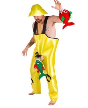 DISFRAZ DE PESCADOR COMIDO POR PECES