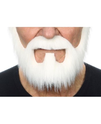 BARBA EFECTO TEATRO BLANCA CON BIGOTE 