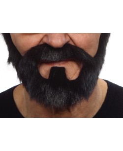 BARBA EFECTO TEATRO NEGRA CANOSA CON BIGOTE 