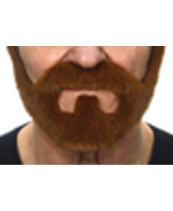 BARBA EFECTO TEATRO CASTAÑO CLARO CON BIGOTE  BARBA EFECTO TEATRO CASTAÑO CLARO CON BIGOTE