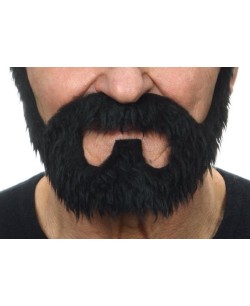 BARBA EFECTO TEATRO NEGRO LARGA CON BIGOTE 