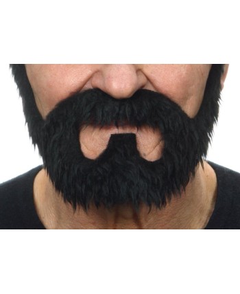 BARBA EFECTO TEATRO NEGRO LARGA CON BIGOTE 