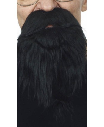BARBA NEGRA LARGA CON BIGOTE GIGANTE