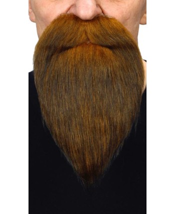 BARBA CASTAÑO OSCURO LARGA CON BIGOTE GIGANTE