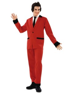 DISFRAZ DE DISCO FEVER ROJO POP ART