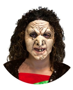 CARETA BRUJA CON VERRUGAS Y DIENTES 