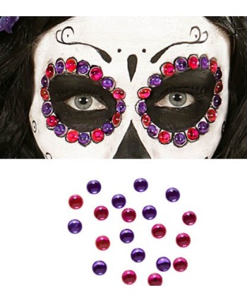 SET 40 GEMAS ADHESIVAS VIOLETA-ROSA