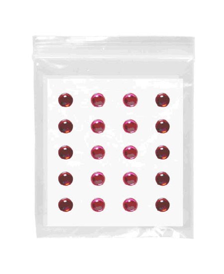 SET 40 GEMAS ADHESIVAS ROJO-ROSA