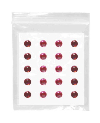 SET 40 GEMAS ADHESIVAS ROJO-ROSA
