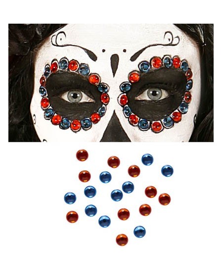 SET 40 GEMAS ADHESIVAS AMBAR-AZUL 