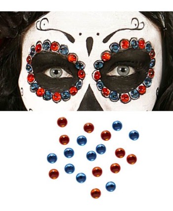 SET 40 GEMAS ADHESIVAS AMBAR-AZUL 