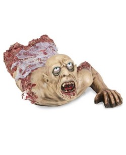 BUSTO DE ZOMBIE GATEADOR CON GASA 72CM