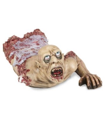 BUSTO DE ZOMBIE GATEADOR CON GASA 72CM