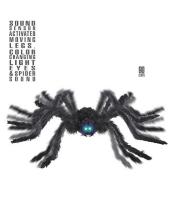 ARAÑA CON SONIDO, LUZ Y MOVIMIENTO 90CM