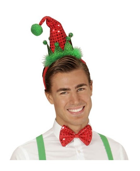 SET DIADEMA CON TOCADO Y PAJARITA ELFO