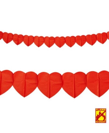 GUIRNALDA CORAZONES ROJOS 3M