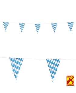 BANDERIN BAVARIAN AZUL Y BLANCO 20 X 30CM