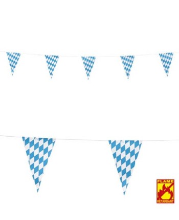 BANDERIN BAVARIAN AZUL Y BLANCO 20 X 30CM