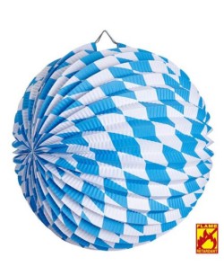 FAROL BAVARO BLANCO Y AZUL 25CM